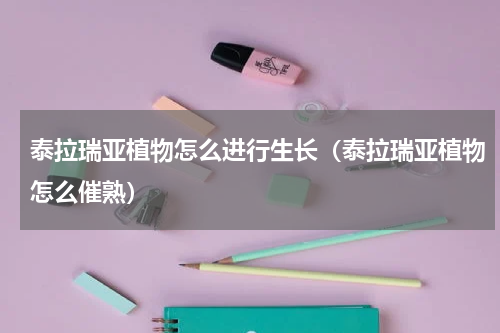 泰拉瑞亚植物怎么进行生长（泰拉瑞亚植物怎么催熟）