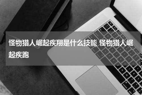 怪物猎人崛起疾翔是什么技能 怪物猎人崛起疾跑