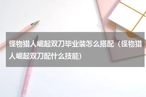 怪物猎人崛起双刀毕业装怎么搭配（怪物猎人崛起双刀配什么技能）