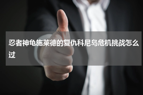 忍者神龟施莱德的复仇科尼岛危机挑战怎么过