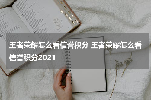 王者荣耀怎么看信誉积分 王者荣耀怎么看信誉积分2021
