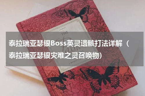 泰拉瑞亚瑟银Boss英灵遗骸打法详解（泰拉瑞亚瑟银灾难之灵召唤物）