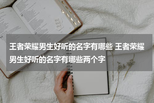 王者荣耀男生好听的名字有哪些 王者荣耀男生好听的名字有哪些两个字