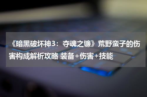 《暗黑破坏神3：夺魂之镰》荒野蛮子的伤害构成解析攻略 装备+伤害+技能