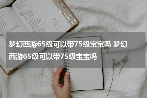 梦幻西游65级可以带75级宝宝吗 梦幻西游65级可以带75级宝宝吗
