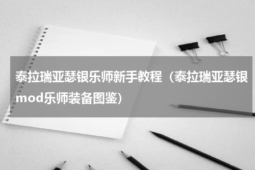 泰拉瑞亚瑟银乐师新手教程（泰拉瑞亚瑟银mod乐师装备图鉴）